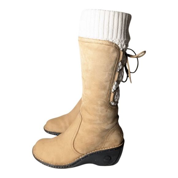 UGG Skylair Wedge Knee High Boot Size 7 - Picture 2 of 9